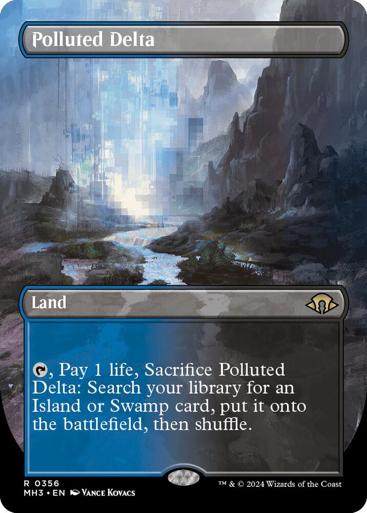 MTG Modern Horizons 3 356 Polluted Delta (Borderless) R NM