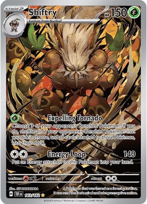 2024 Pokemon SV05: Temporal Forces Shiftry - 163/162 Illustration Rare