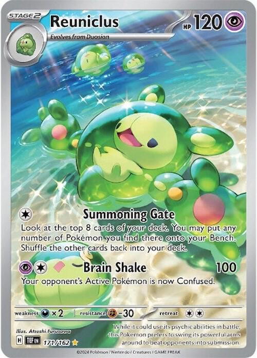 2024 Pokemon SV05: Temporal Forces Reuniclus - 171/162 Illustration Rare