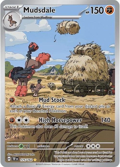 2024 Pokemon SV05: Temporal Forces Mudsdale - 175/162 Illustration Rare