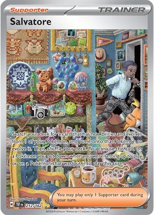 2024 Pokemon SV05: Temporal Forces Salvatore - 212/162 Special Illustration Rare