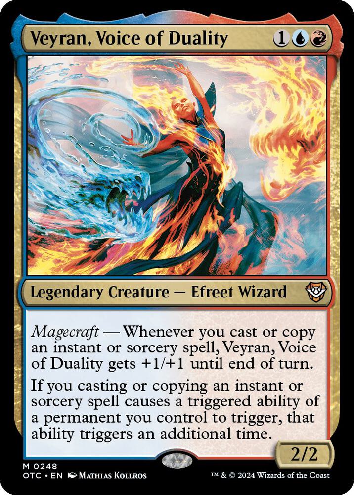MTG Commander: Outlaws of Thunder Junction 248 Veyran, Voice of Duality M NM