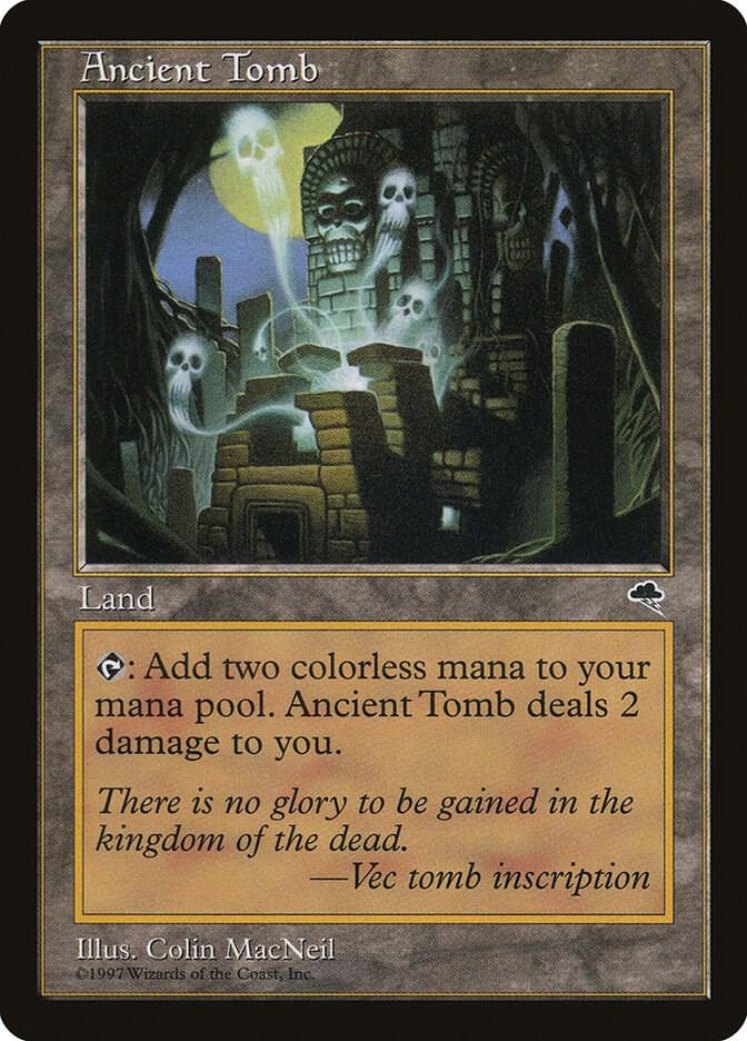 MTG Tempest 315 Ancient Tomb U NM