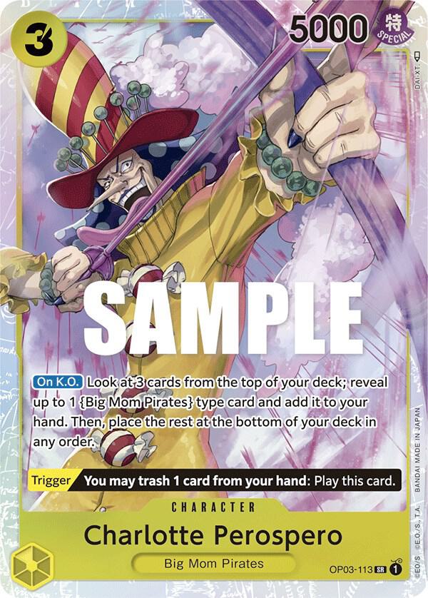 Charlotte Perospero OP03-113 (Pillars of Strength)  - Foil