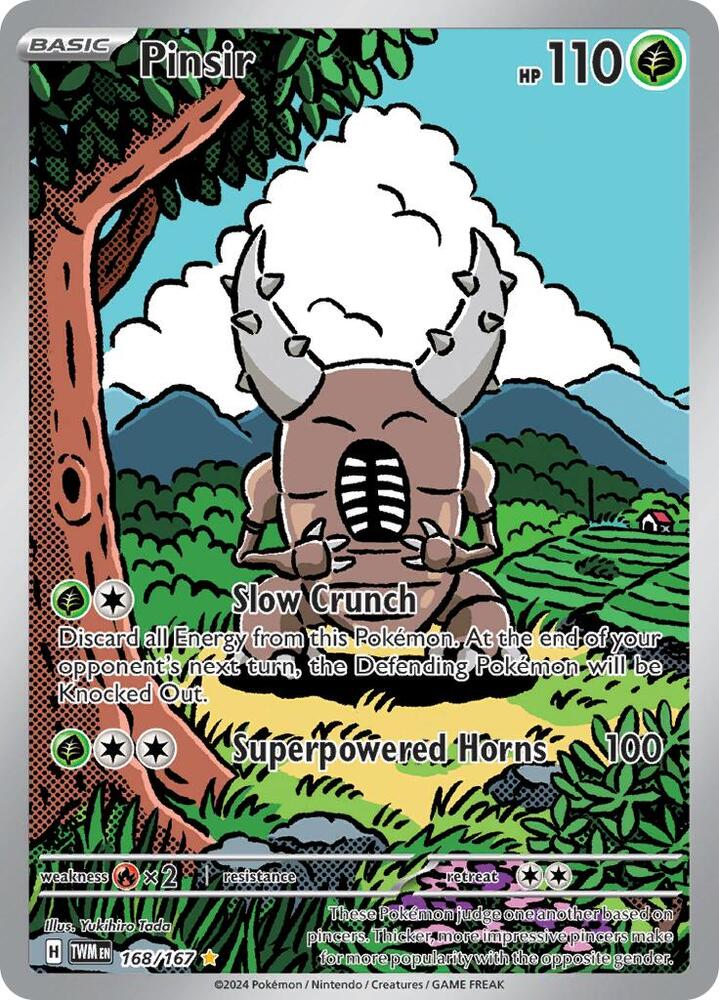 2024 Pokemon SV06: Twilight Masquerade Pinsir - 168/167 Illustration Rare