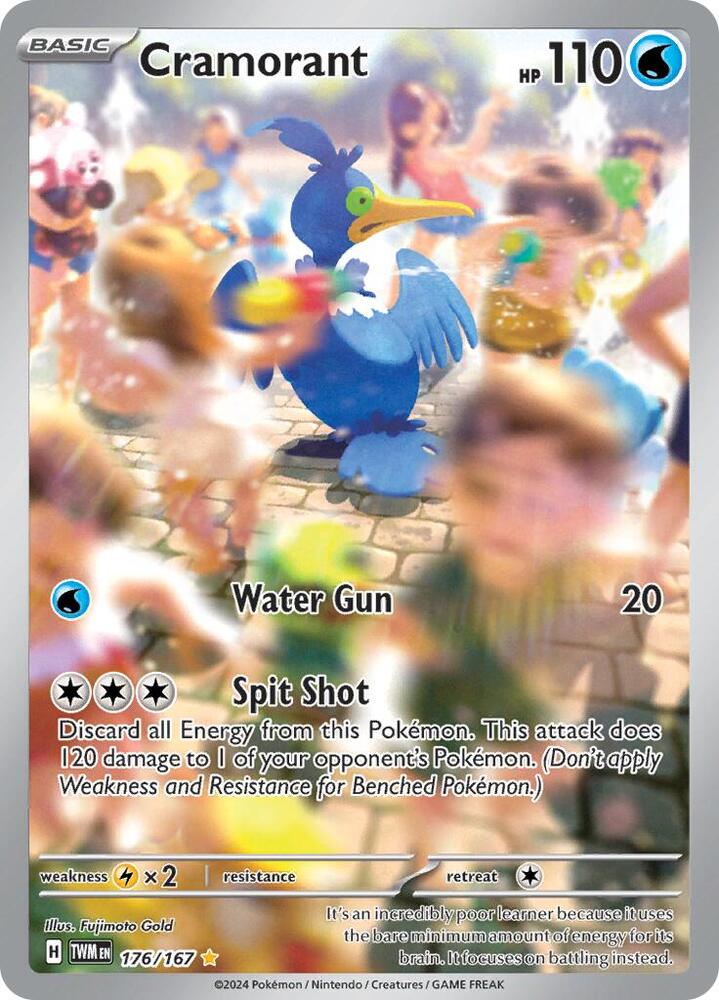 2024 Pokemon SV06: Twilight Masquerade Cramorant - 176/167 Illustration Rare
