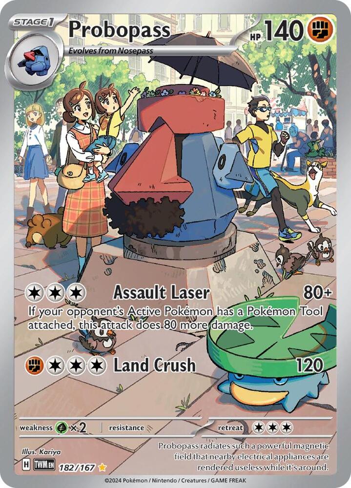 2024 Pokemon SV06: Twilight Masquerade Probopass - 182/167 Illustration Rare