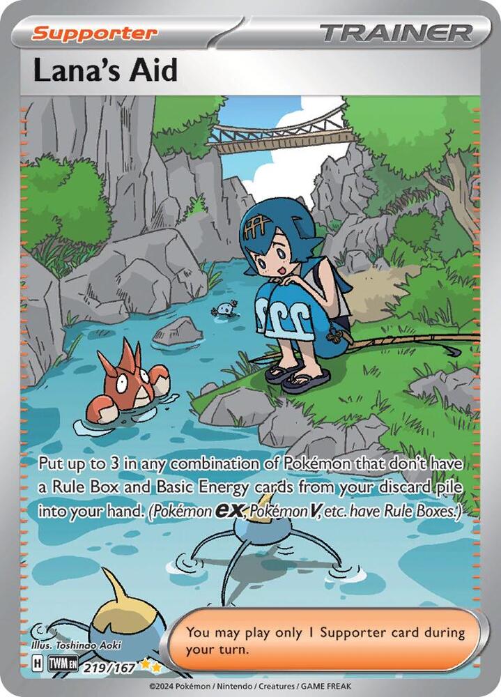 2024 Pokemon SV06: Twilight Masquerade Lana's Aid - 219/167 SIR
