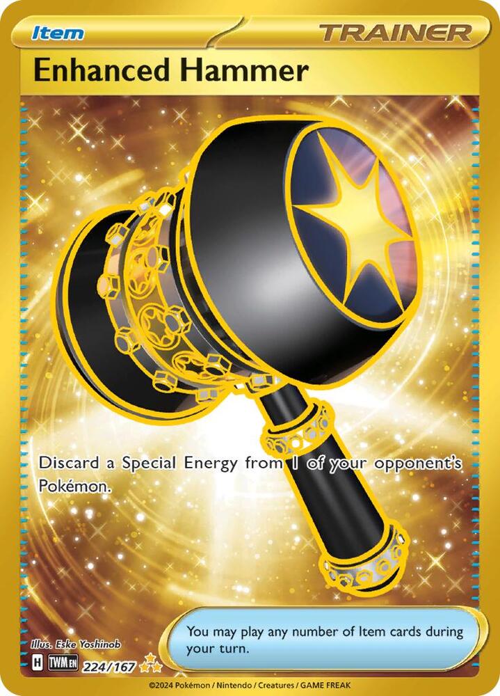 2024 Pokemon SV06: Twilight Masquerade Enhanced Hammer - 224/167 Hyper Rare