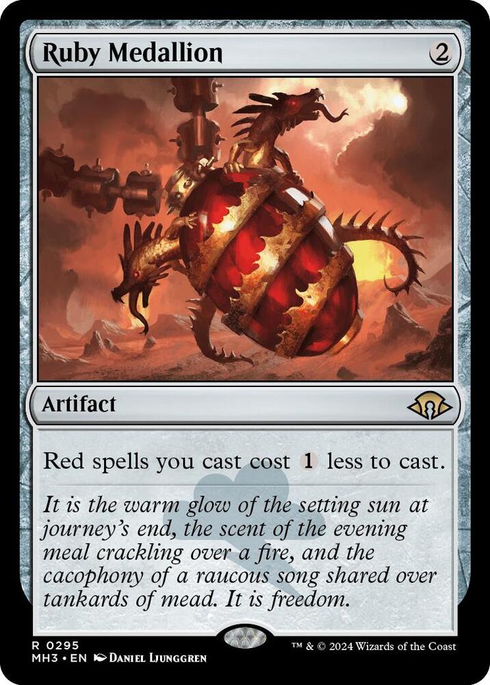 MTG Modern Horizons 3 295 Ruby Medallion R NM