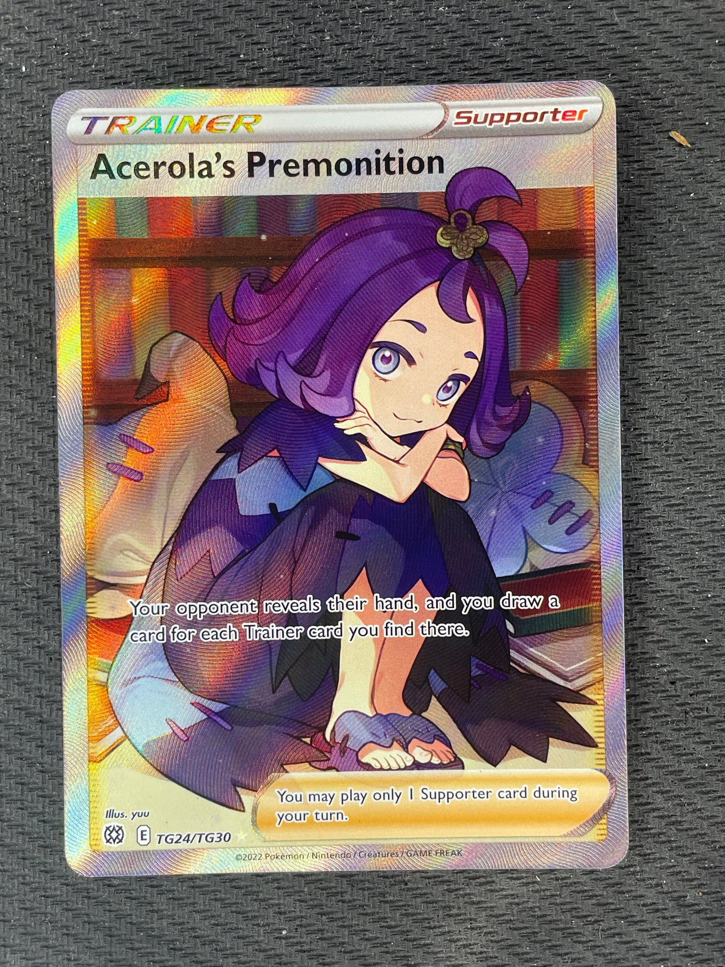 2022 Pokemon Brilliant Stars Tg24 Tg30 Acerola’s Premonition Full Art 