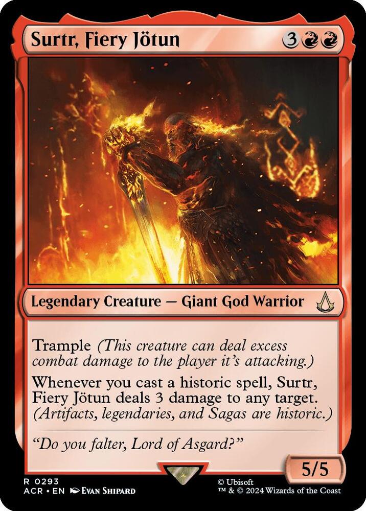 MTG Universes Beyond: Assassin's Creed 293 Surtr, Fiery Jötun R NM