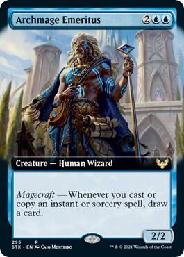 Archmage Emeritus Extended Art 295 (Strixhaven: School of Mages)  - Foil