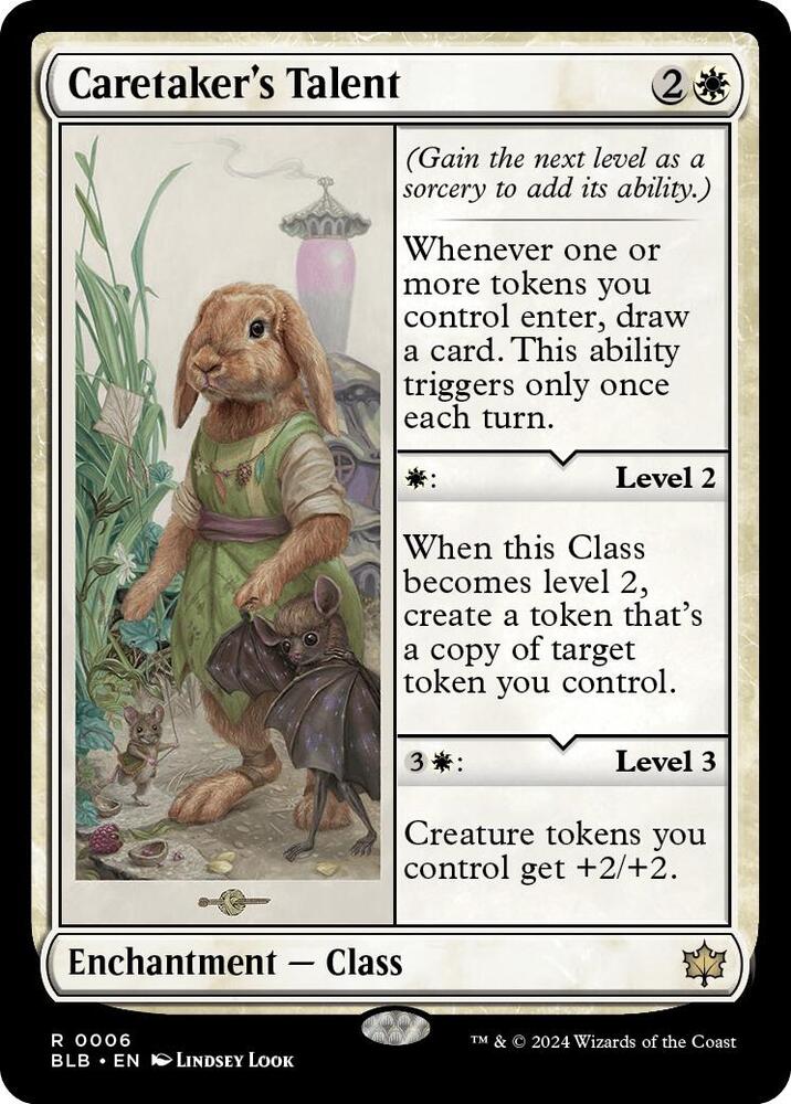MTG Bloomburrow 6 Caretaker's Talent R NM