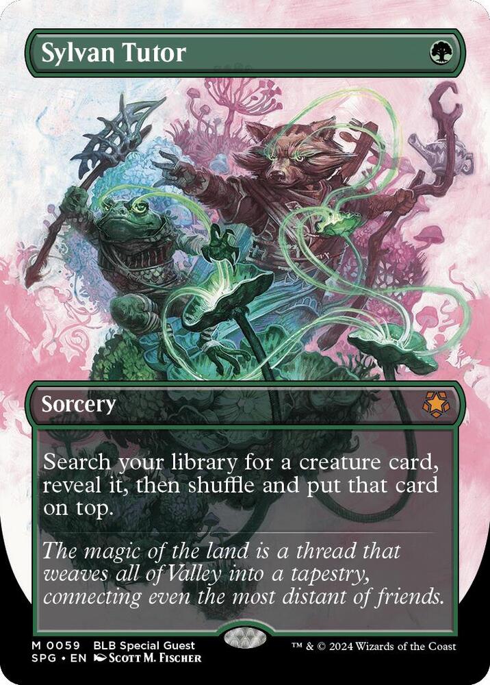 MTG Special Guests 59 Sylvan Tutor (Borderless) M NM