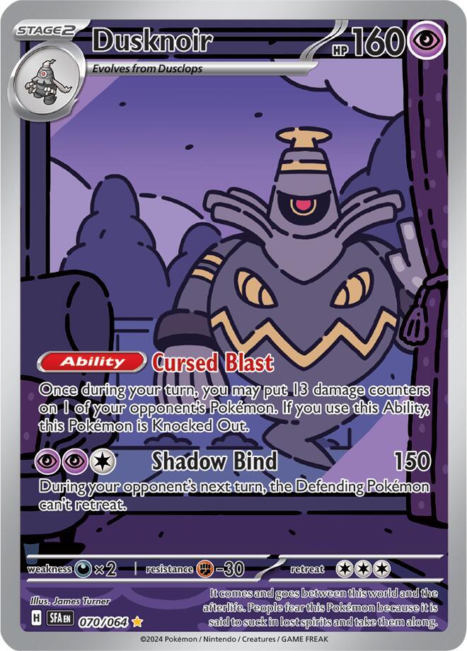 2024 Pokemon SV: Shrouded Fable Dusknoir - 070/064 Illustration Rare