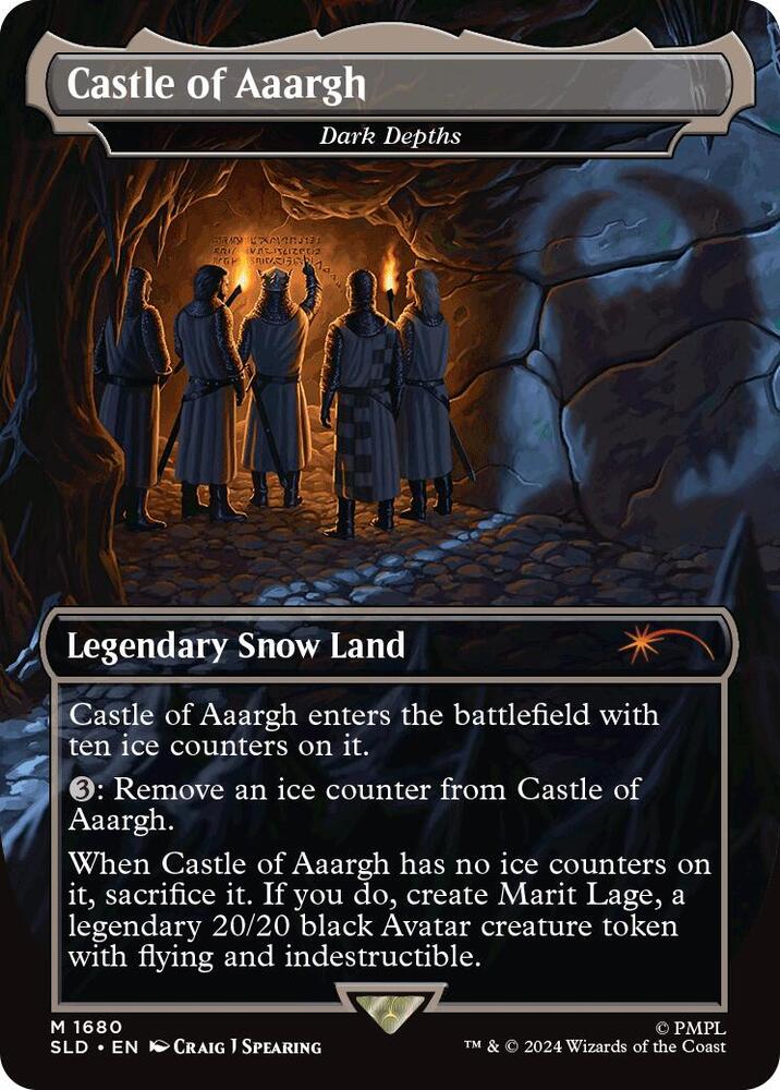 MTG Secret Lair Drop Series 1680 Castle of Aaargh - Dark Depths M NM Foil