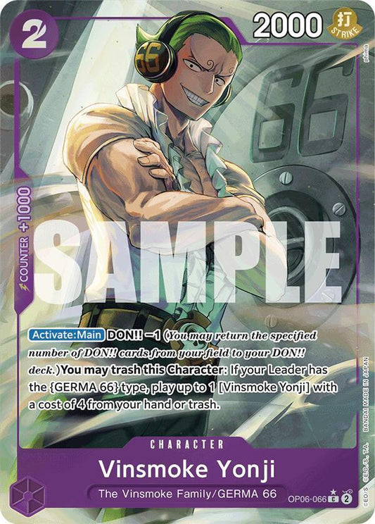 Vinsmoke Yonji OP06-066 (Premium Booster -The Best-)  - Full Art Foil