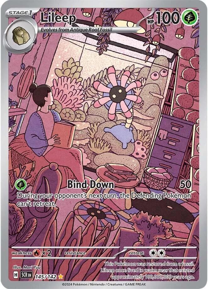 2024 Pokemon SV07: Stellar Crown Lileep - 145/142 Illustration Rare