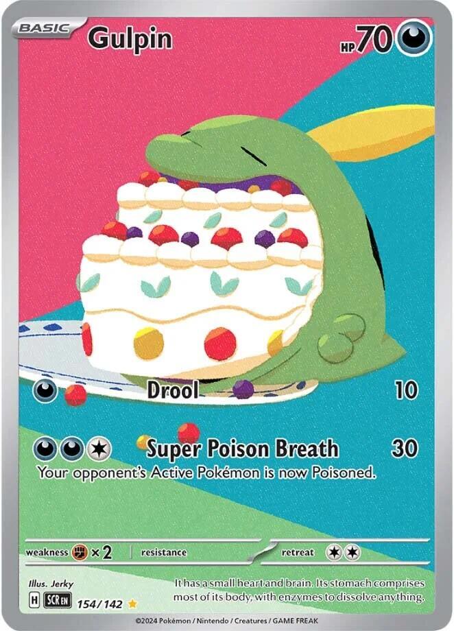 2024 Pokemon SV07: Stellar Crown Gulpin - 154/142 Illustration Rare