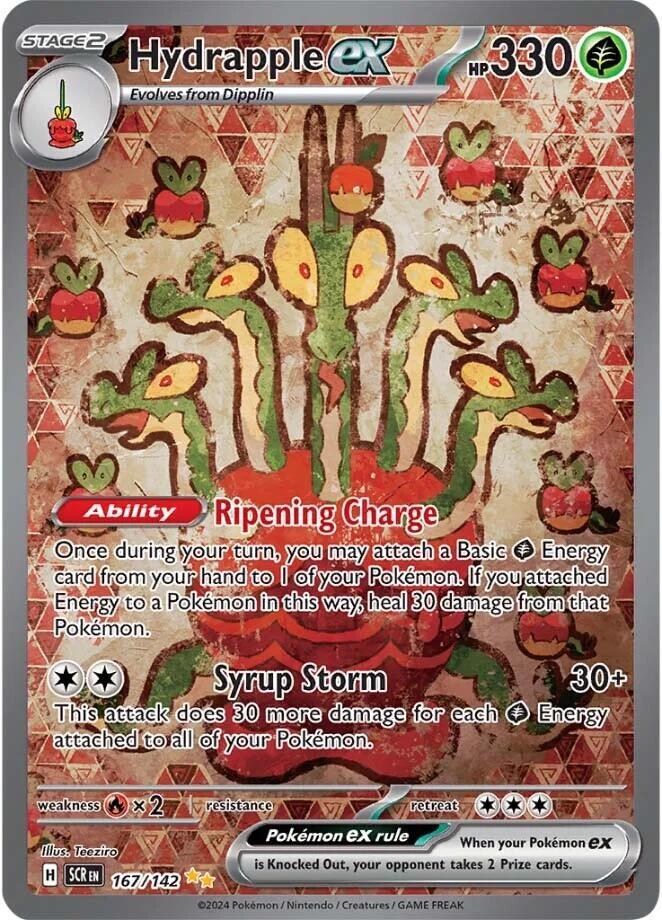 2024 Pokemon SV07: Stellar Crown Hydrapple ex - 167/142 SIR