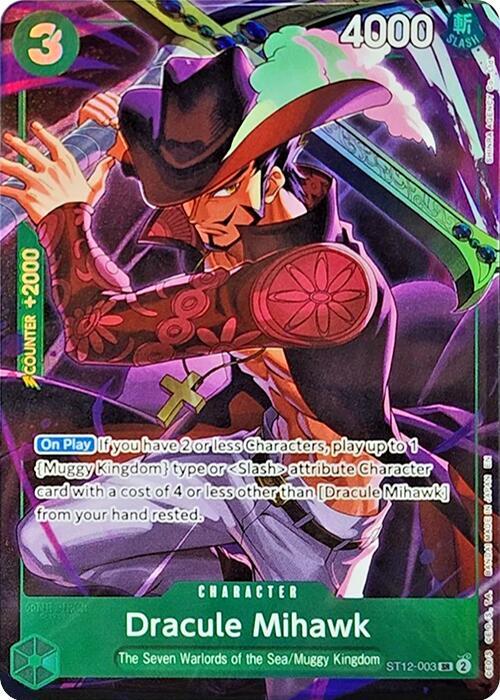 Dracule Mihawk (Illustration Box Vol.4) ST12-003 (One Piece Promotion Cards)  - Foil
