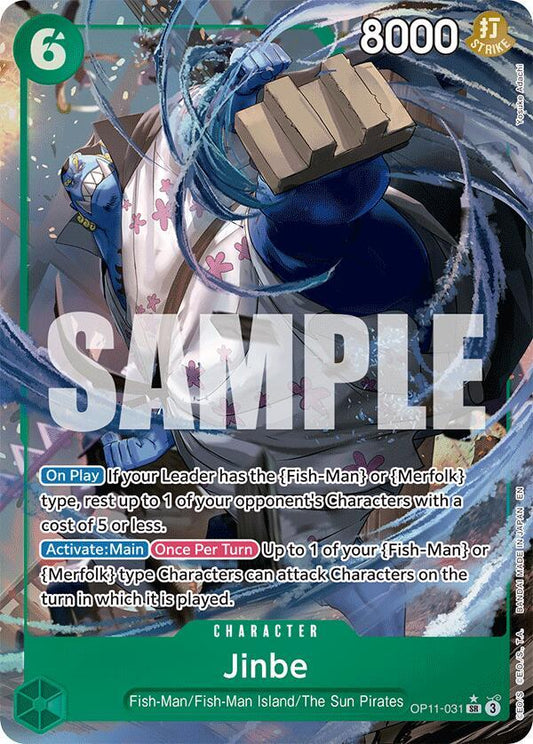 Jinbe OP11-031 (A Fist of Divine Speed)  - Alternate Art Foil