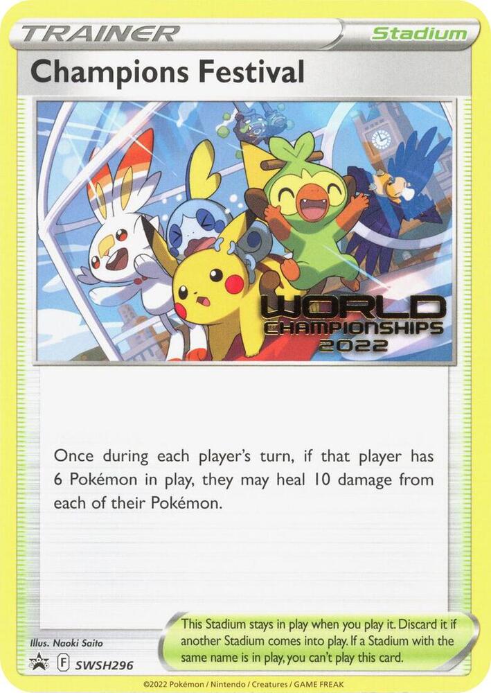 2019 Pokemon SWSH: Sword & Shield Promo Cards SWSH296 Champions Festival 