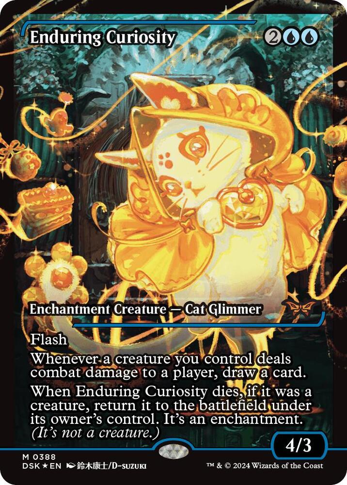 MTG Duskmourn: House of Horror 388 Enduring Curiosity (Showcase) M NM Foil