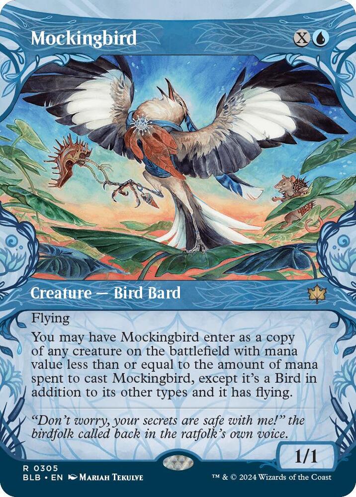 Mockingbird 305 (Bloomburrow)  - Showcase Foil