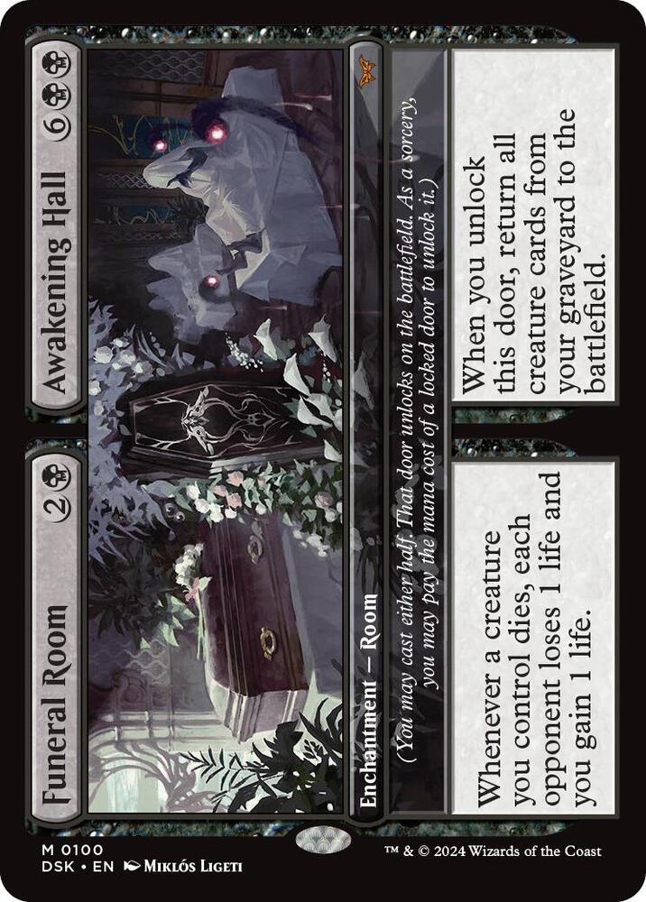 MTG Duskmourn: House of Horror 100 Funeral Room // Awakening Hall M NM