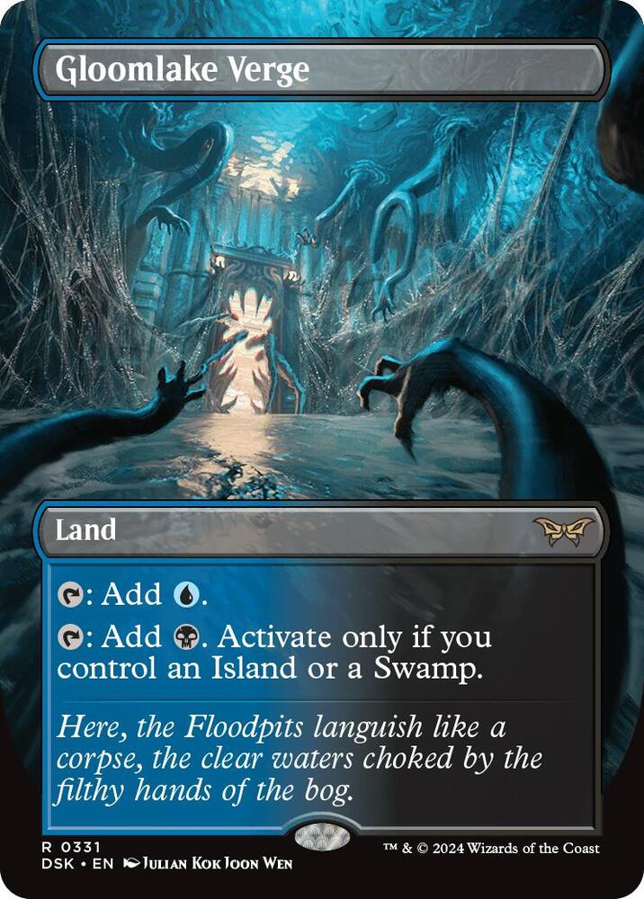 MTG Duskmourn: House of Horror 331 Gloomlake Verge (Borderless) R NM