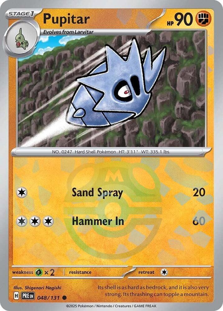 Pupitar 048/131 (SV: Prismatic Evolutions)  - Master Ball Holofoil