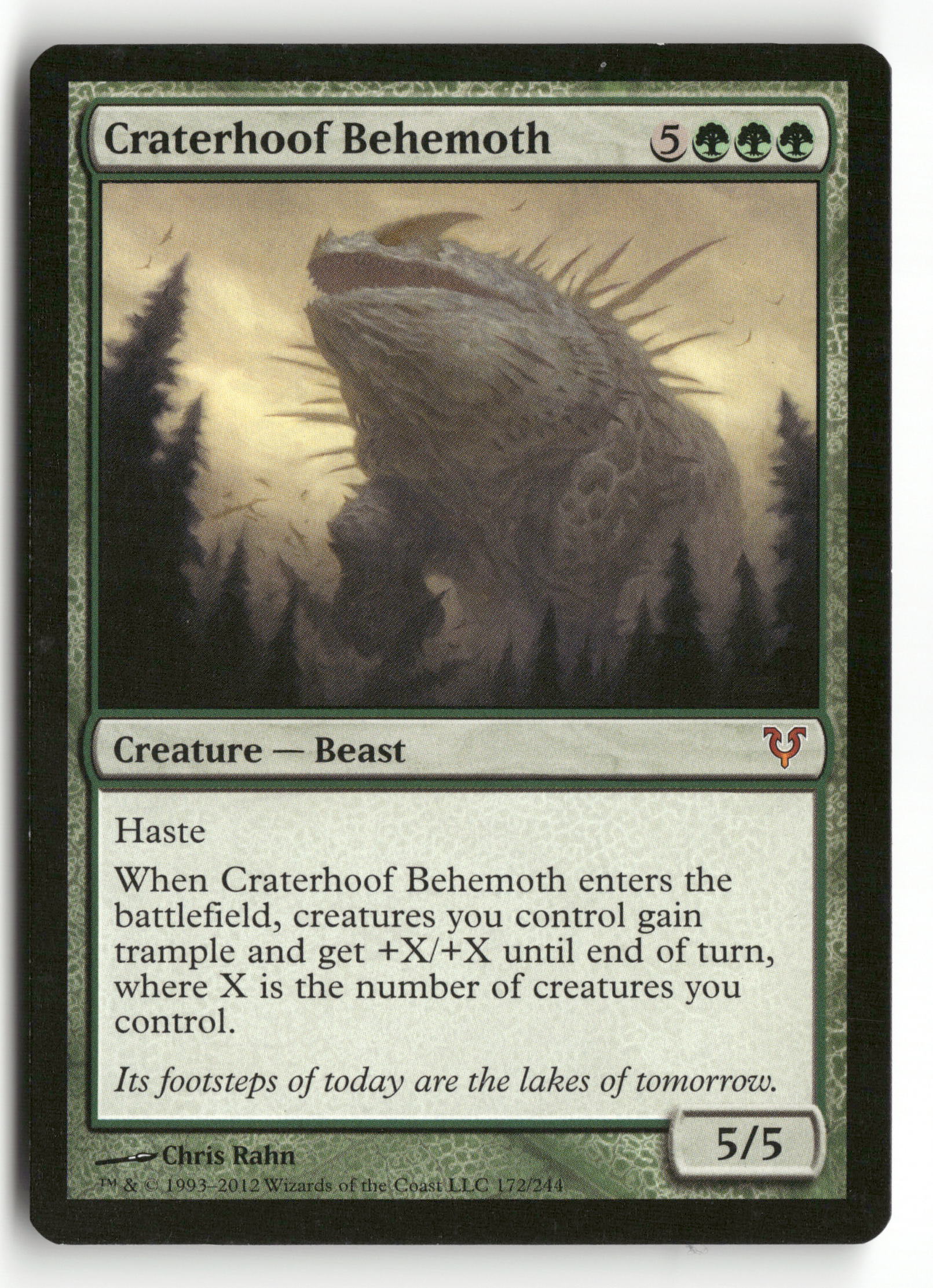 Magic The Gathering Avacyn Restored 172 Craterhoof Behemoth M NM