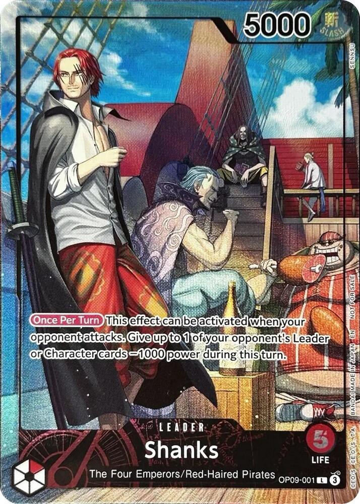 Shanks (2025 PSA Magazine Promo) OP09-001 (One Piece Promotion Cards)  - Foil