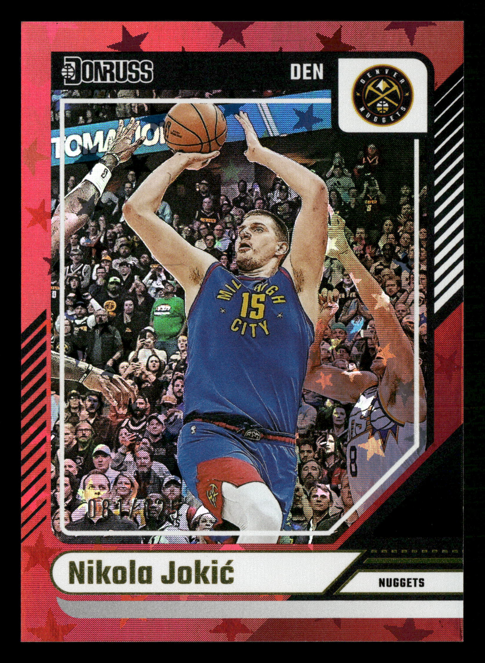 2024-25 Donruss #188 Nikola Jokic International Red Stars #/125