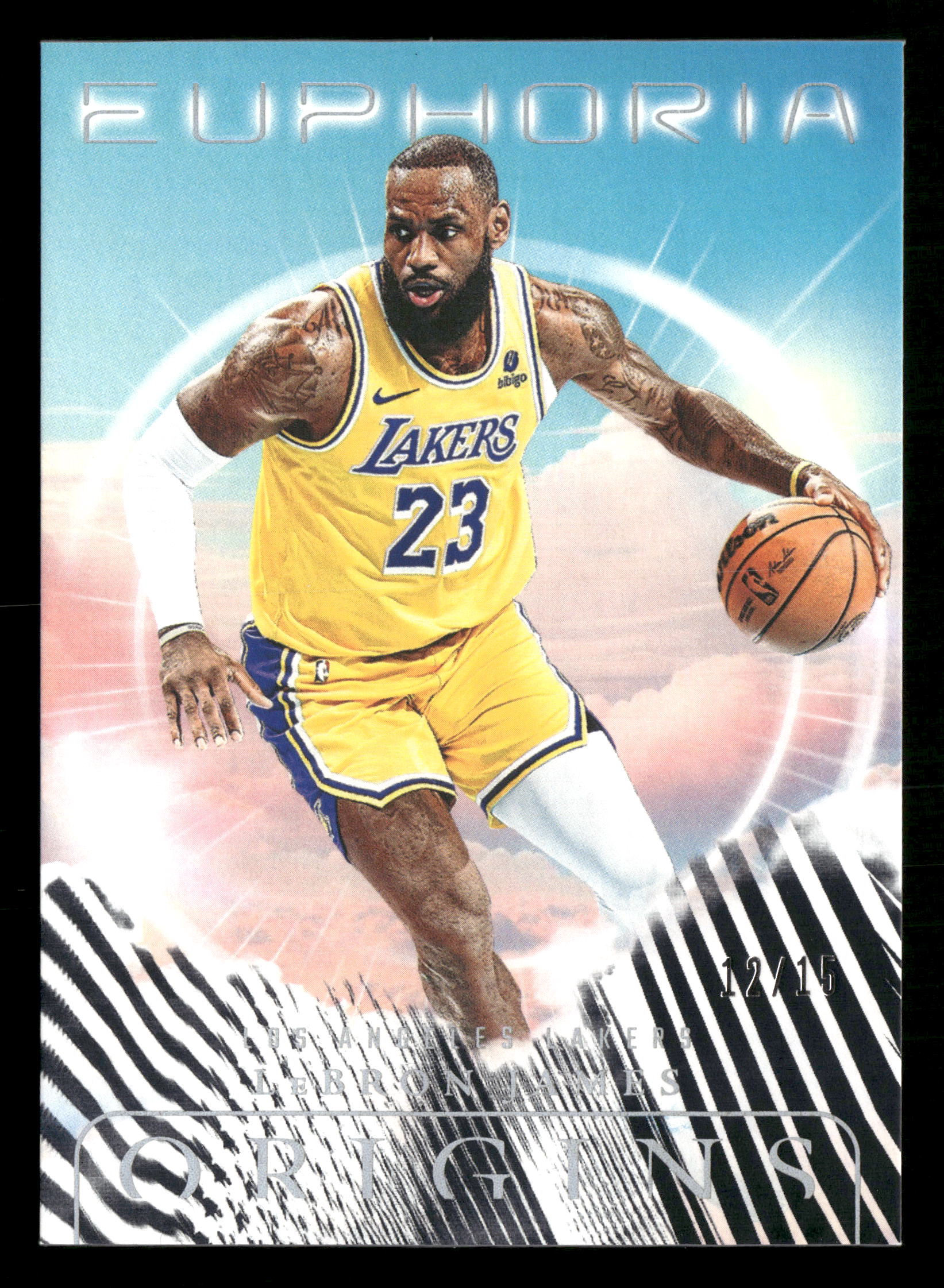 2024-25 Panini Origins #20 LeBron James Euphoria Black and White #/15