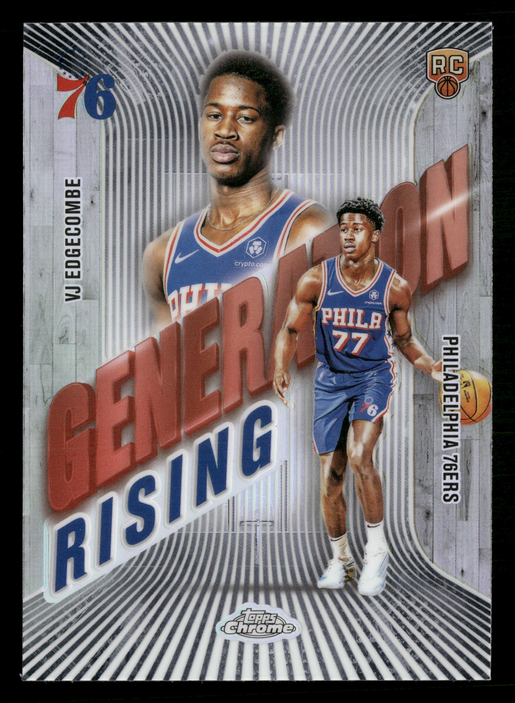 2025-26 Topps Chrome #GR-3 VJ Edgecombe Generation Rising Refractor