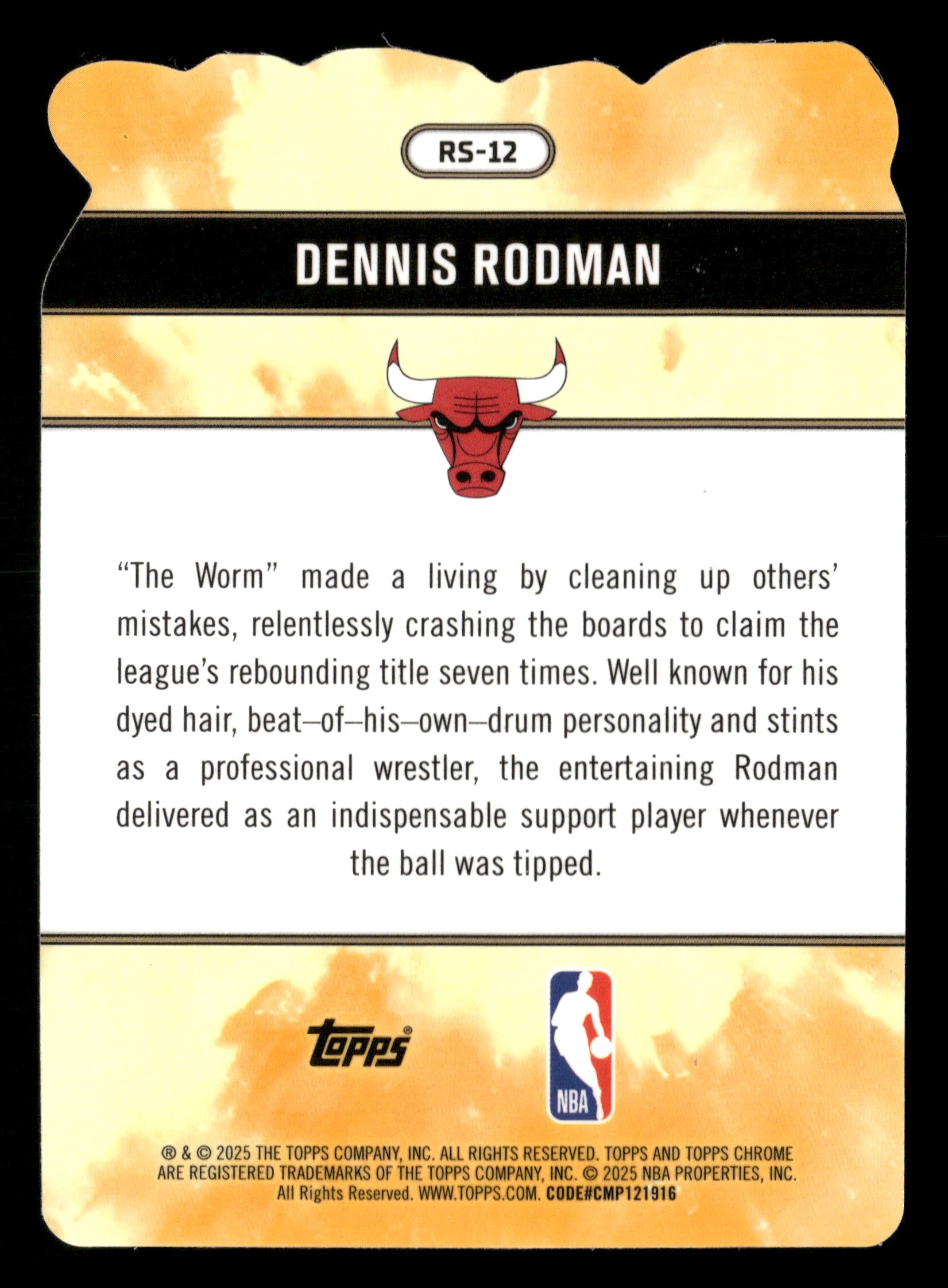 2025-26 Topps Chrome #RS-12 Dennis Rodman Rock Stars