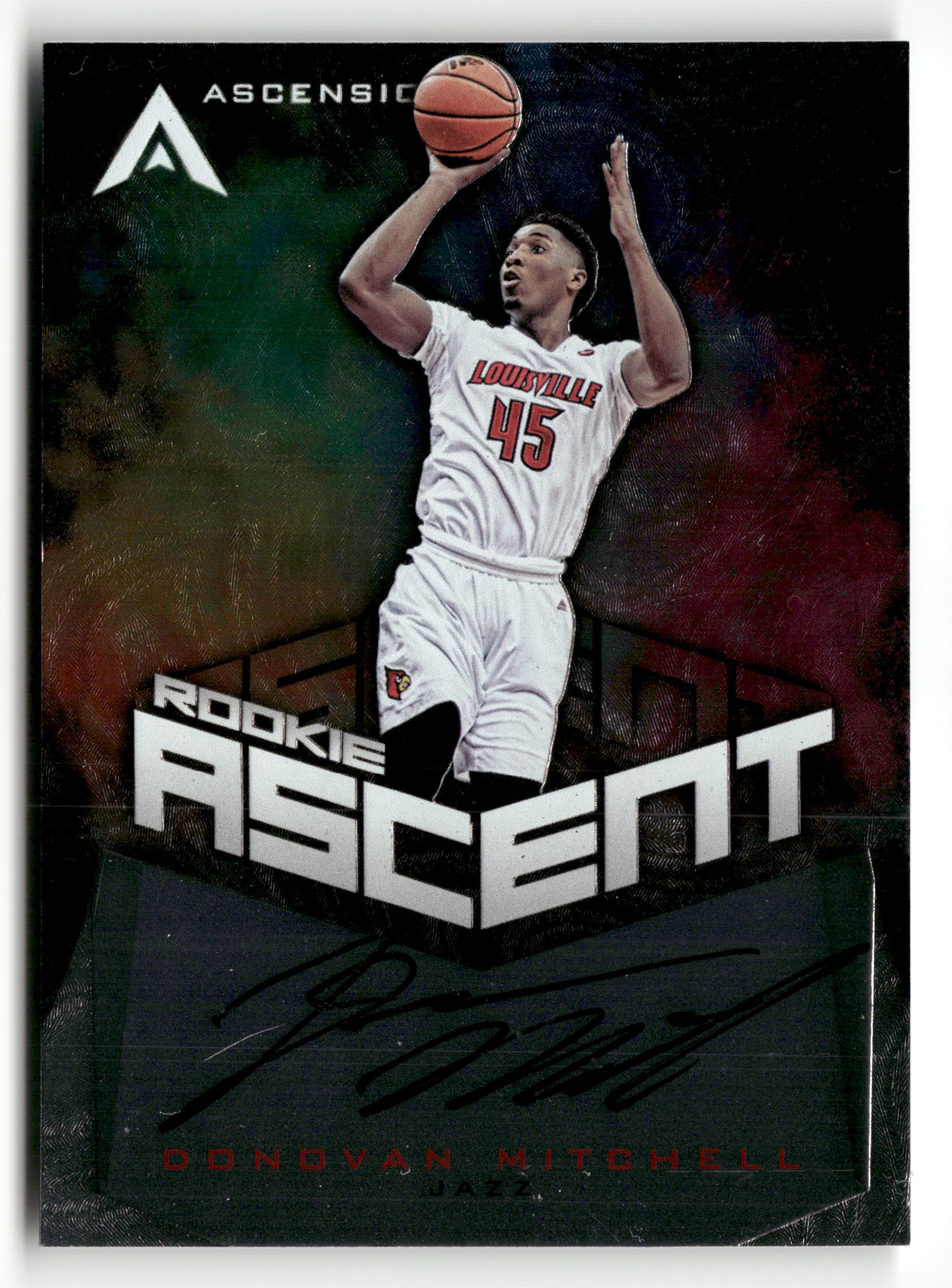 2017-18 Ascension #ASC-DON Donovan Mitchell Rookie Ascent Auto #/299