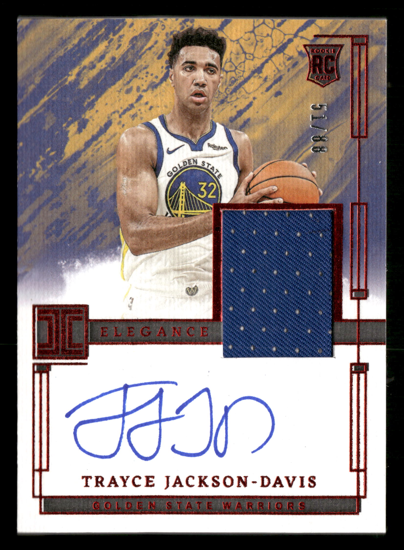 2023-24 Panini Impeccable #140 Trayce Jackson-Davis International #/88