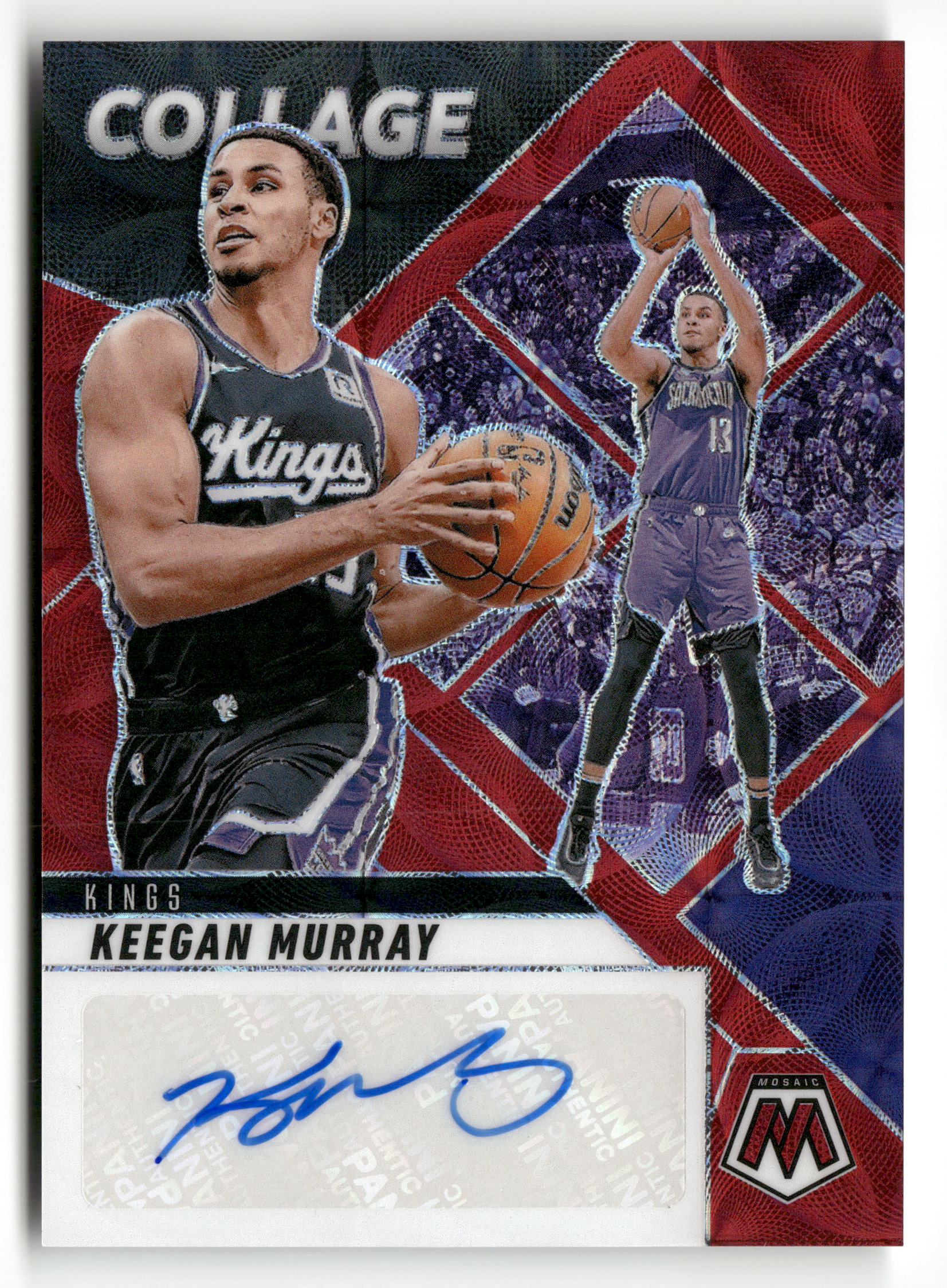 2024-25 Panini Mosaic #CAM-MUR Keegan Murray Collage Autographs Mosaic