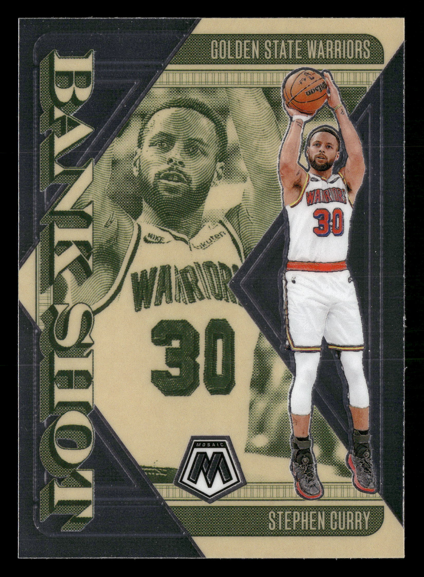 2024-25 Panini Mosaic #19 Stephen Curry Bank Shot
