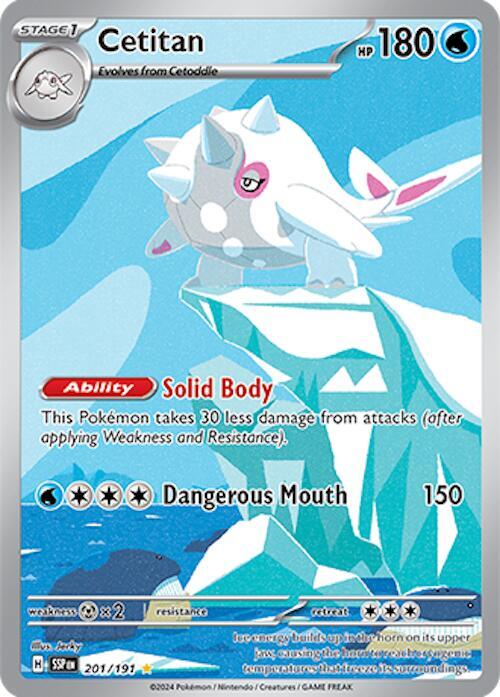 2024 Pokemon SV08: Surging Sparks Cetitan - 201/191 Illustration Rare