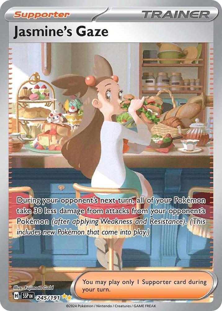 2024 Pokemon SV08: Surging Sparks Jasmine's Gaze - 245/191 SIR
