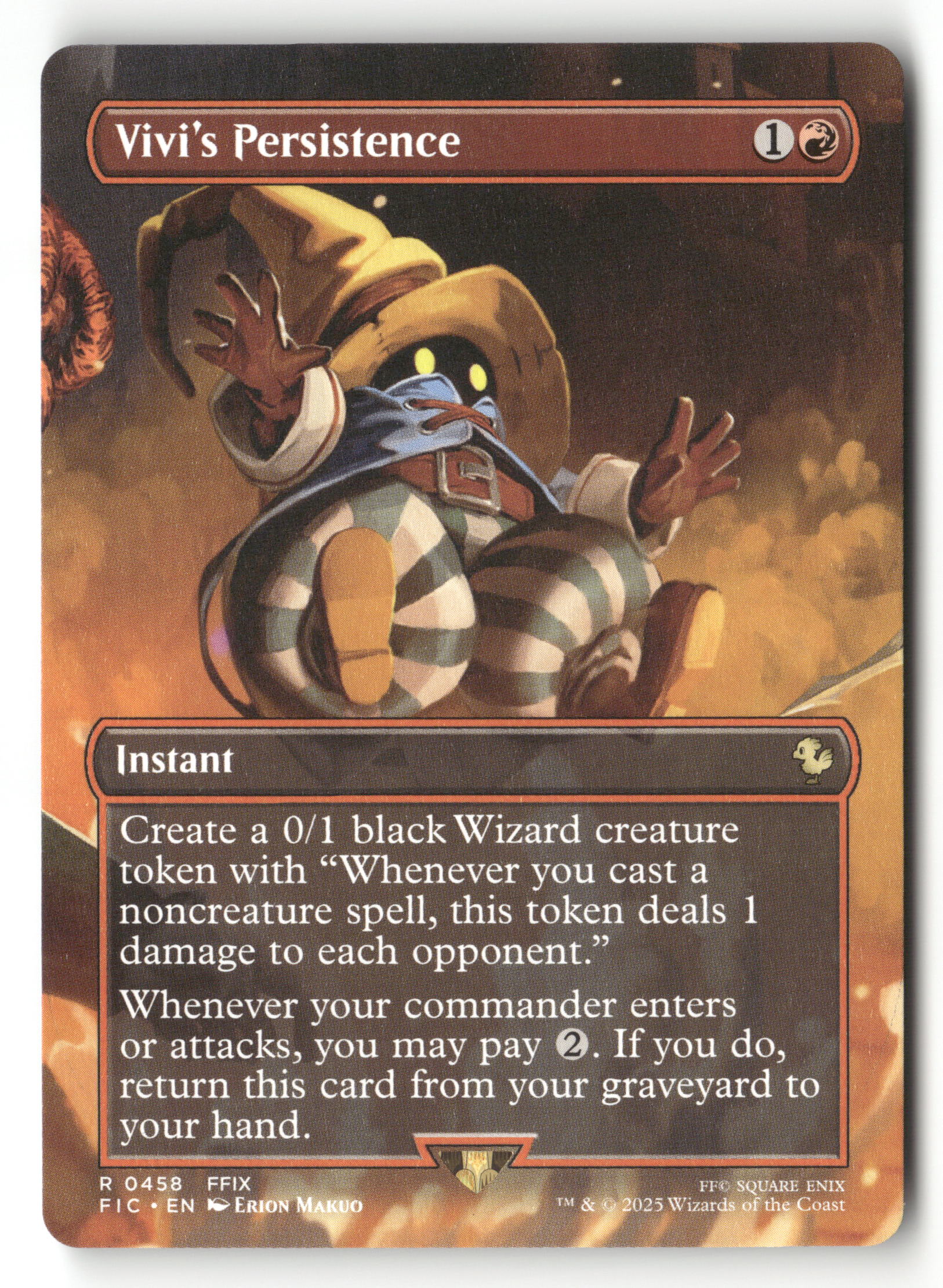 MTG Commander: FINAL FANTASY 458 Vivi's Persistence (Borderless) R NM