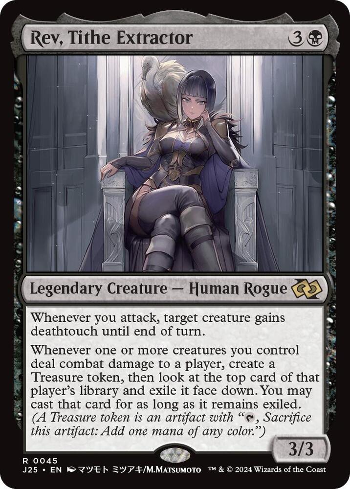 MTG Foundations Jumpstart 45 Rev, Tithe Extractor (Anime) R NM