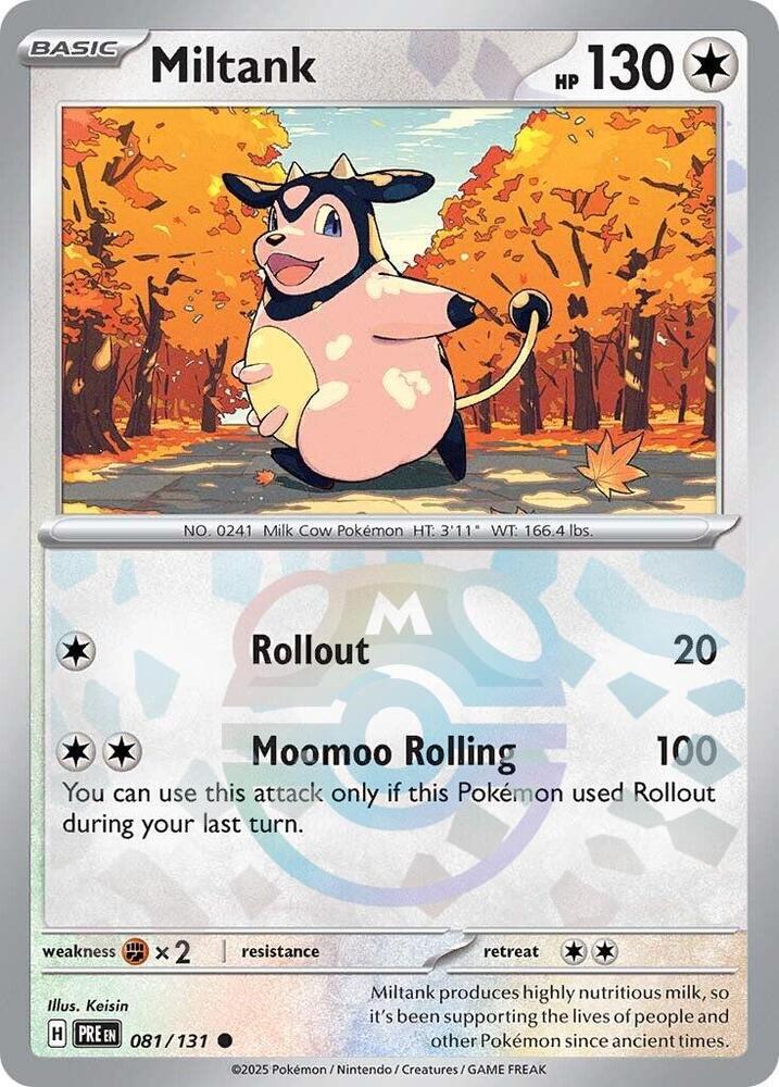 Miltank 081/131 (SV: Prismatic Evolutions)  - Master Ball Holofoil