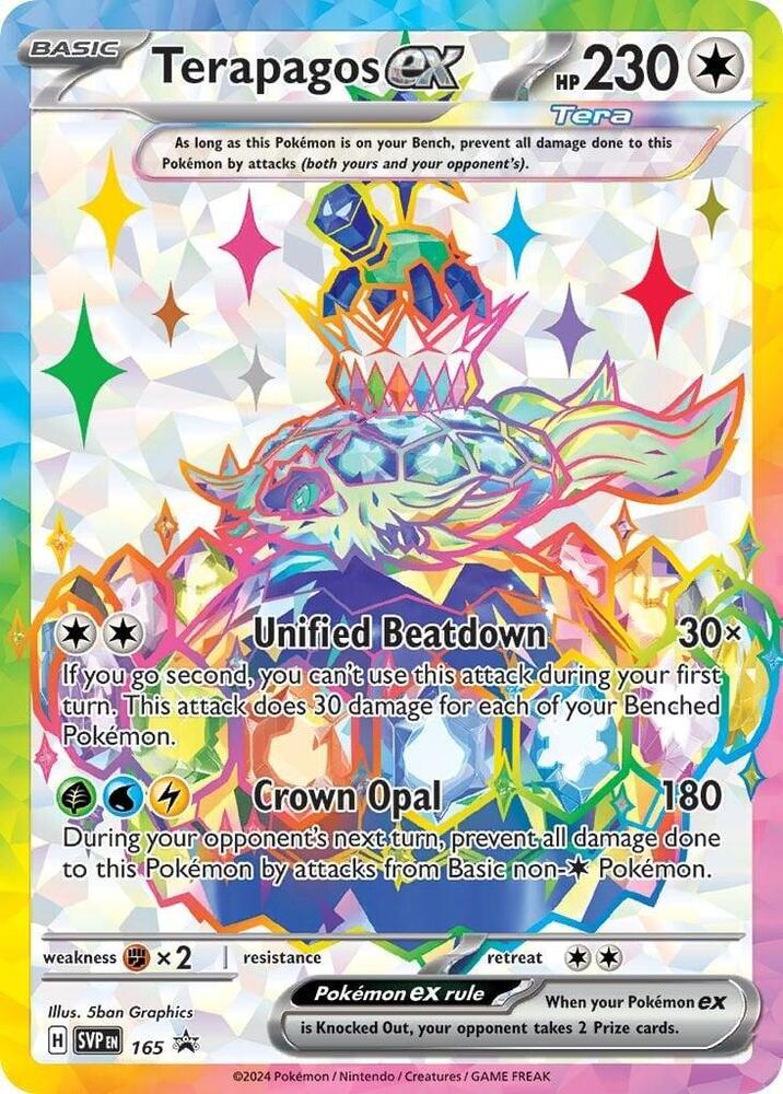2023 Pokemon SV: Scarlet & Violet Promo Cards Terapagos ex - 165 Promo