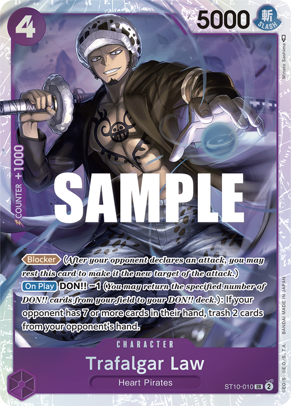 one piece tcg starter deck 10 One Piece TCG ST10-010 Trafalgar Law Starter Deck 10